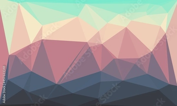 Obraz vibrant multicolored polygonal background with abstract pattern