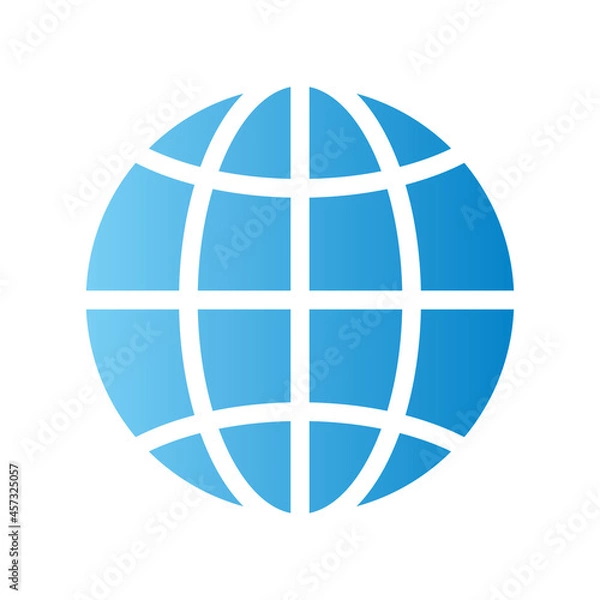 Obraz Web icon Gradient Globe