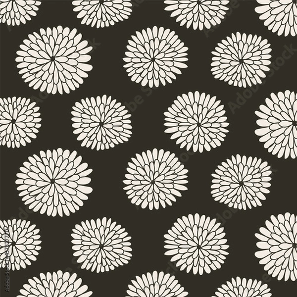 Obraz Abstract circle flower pattern background for template
