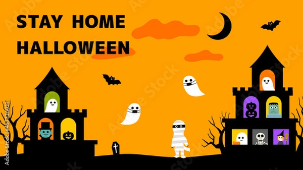 Fototapeta ステイホーム　ハロウィン