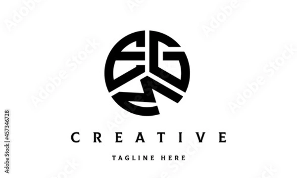 Obraz EGM creative circle three letter logo