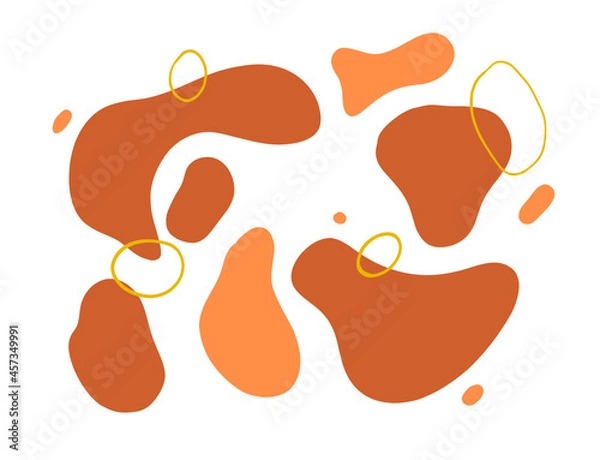 Obraz Formes abstraites automnales vector