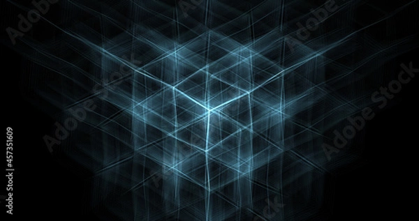 Fototapeta abstract blue background with lines