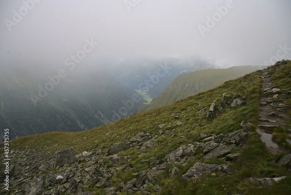 Obraz Summer Alps on a cloudy day