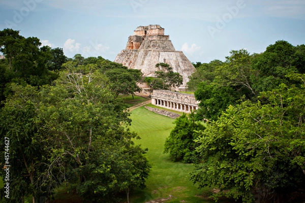Obraz Piramida Majów, Palenque, Meksyk