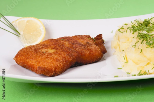 Obraz Salmon fish with potatoes