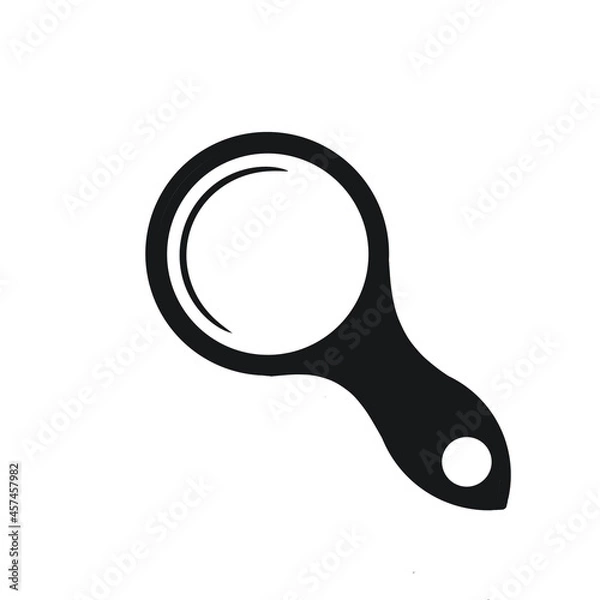 Obraz magnifying glass on white background