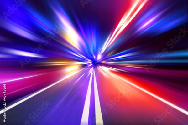 Fototapeta nocna droga