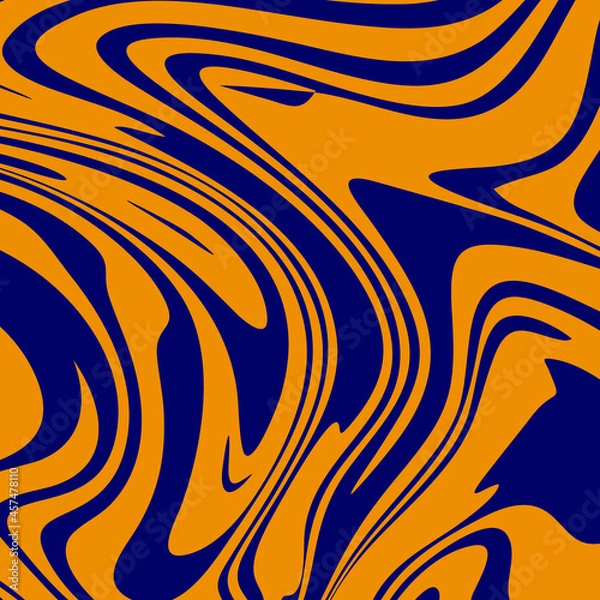 Fototapeta vector art liquid marble orange and purple color