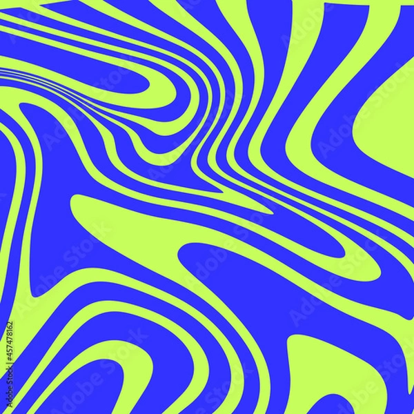 Fototapeta vector art liquid marble green neon and blue neon color