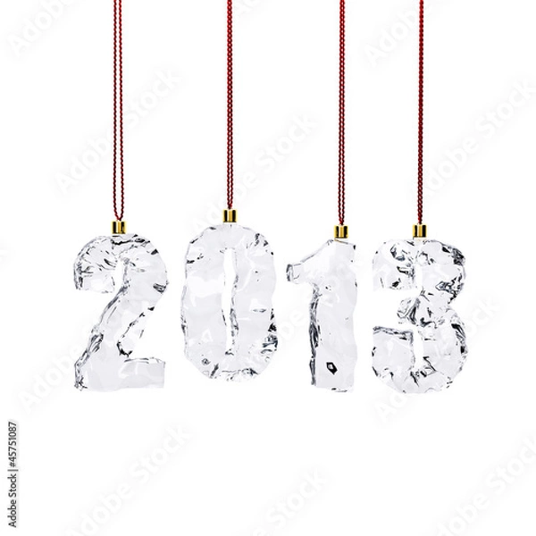 Obraz New year. 2013. Isolated on white background.