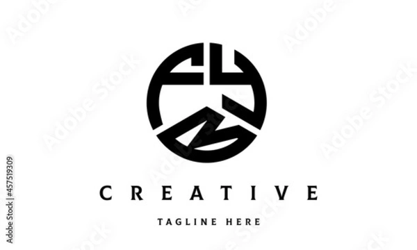 Obraz FYB creative circle three letter logo