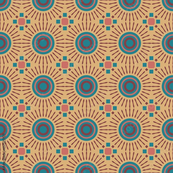Fototapeta Seamless African Design Pattern for Fabric and Textile Print