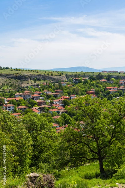 Fototapeta トルコ　丘から見たサフランボルの旧市街の街並み