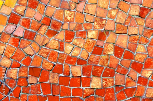 Obraz Mosaik rot orange