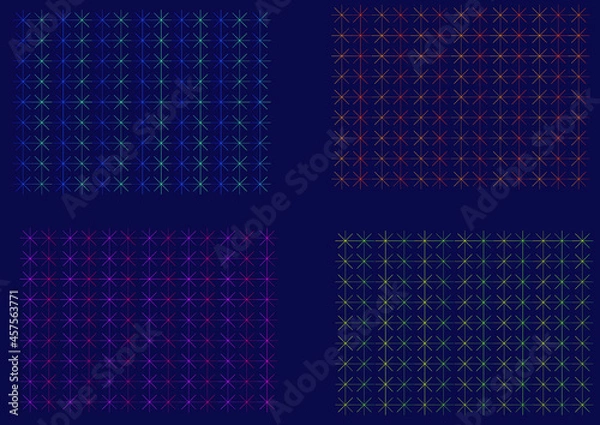Fototapeta Minimal background cover design. set of Colorful design gradients. Future geometric patterns. Eps10 vecto.eps