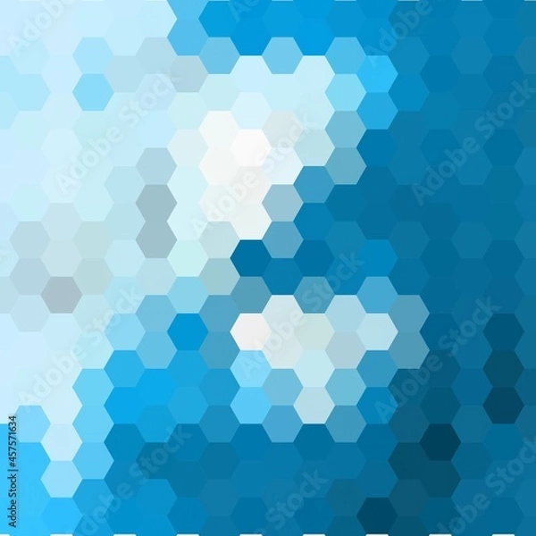 Fototapeta blue hexagon background. Modern illustration. Polygonal style. eps 10