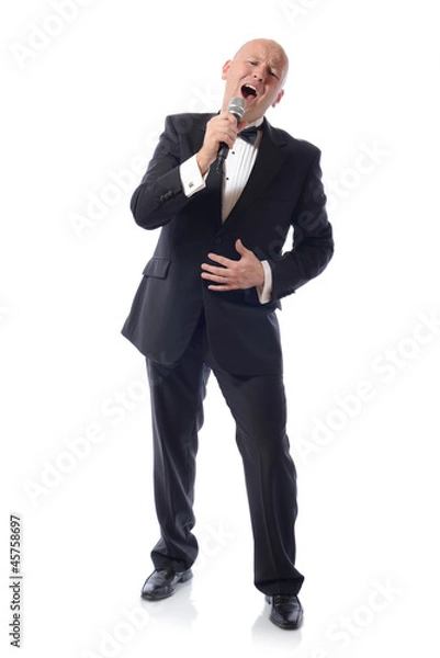 Fototapeta tuxedo singing