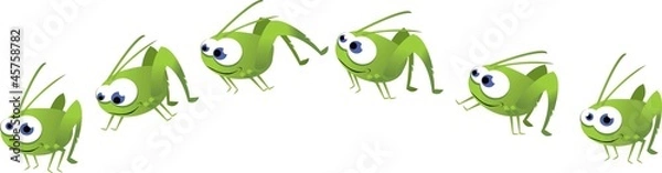 Obraz Funny Grasshopper Jumping