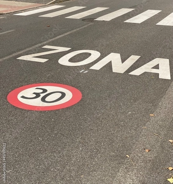 Obraz Speed limit zone - traffic sign