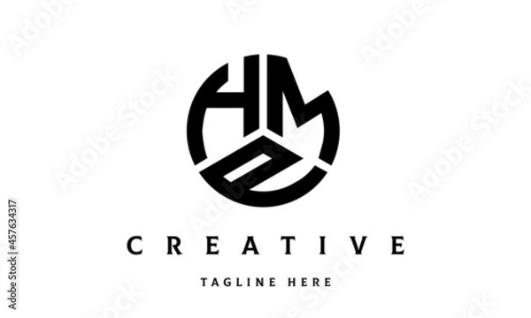 Obraz HMP creative circle three letter logo