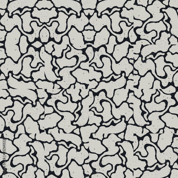 Fototapeta Distress Textures Abstract Vector Set