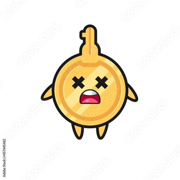 Fototapeta the dead key mascot character