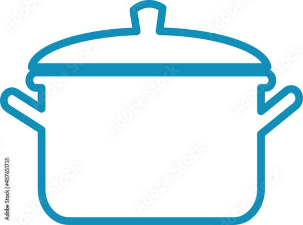Fototapeta pot icon cook object sign design