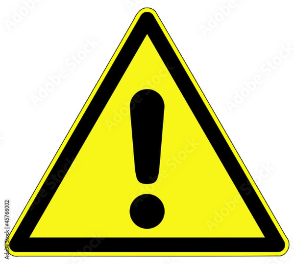 Obraz Warnzeichen - Gefahrenstelle