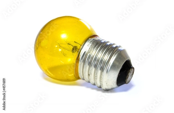 Obraz yellow light bulb