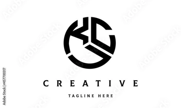 Obraz KCU creative circle three letter logo