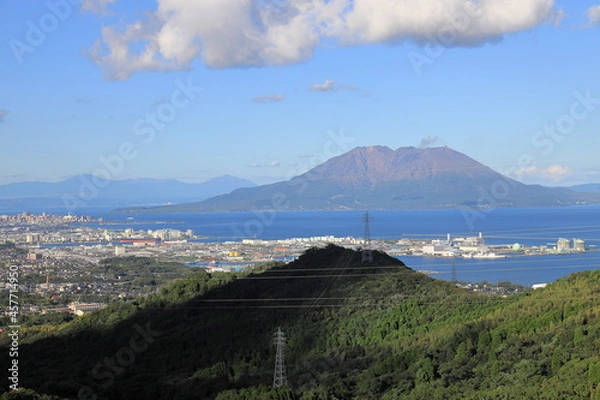 Obraz 鹿児島市の街並み