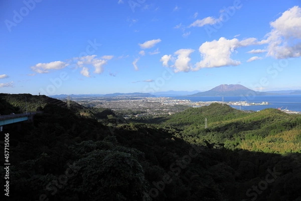 Obraz 鹿児島市の街並み