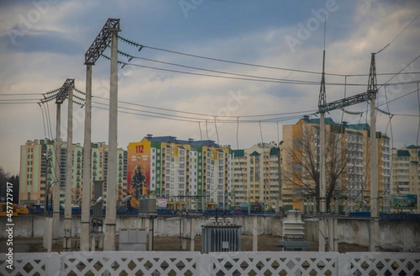 Fototapeta electrical power station