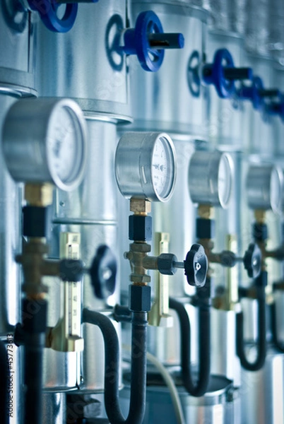 Obraz Heizung Verteilung Vorlaufe