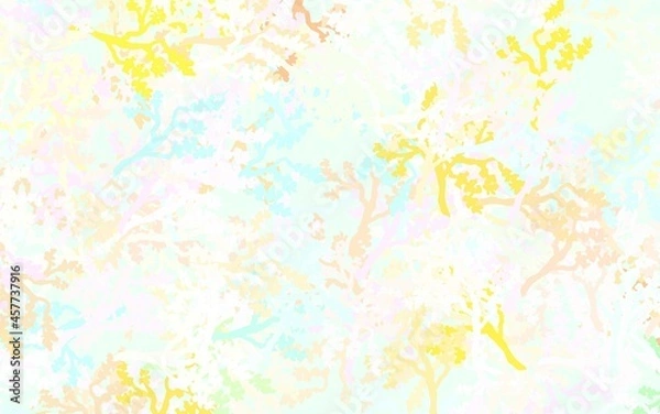 Fototapeta Light Multicolor vector natural artwork with leaves, branches.