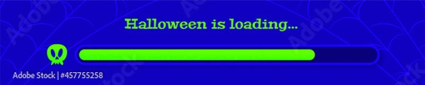 Obraz Halloween progress bar illustration