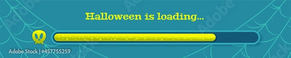 Obraz Halloween loading bar illustration