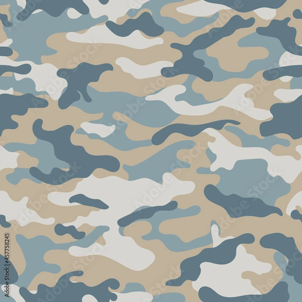 Fototapeta vector camouflage pattern for clothing design. Trendy camouflage military pattern	