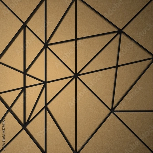 Fototapeta Black and gold abstract luxury background 