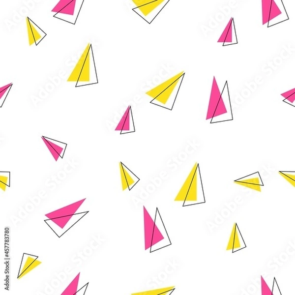 Fototapeta Simple pattern with geometric shapes
