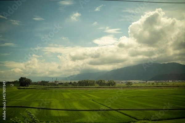Fototapeta 新幹線車窓