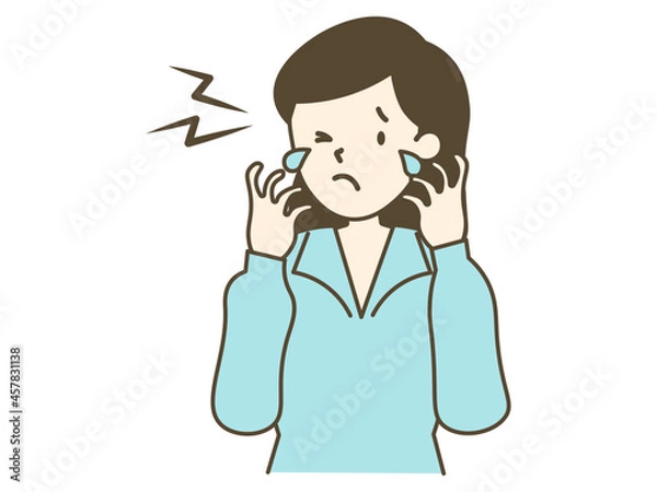 Fototapeta ドライアイ・瞼の痙攣_自律神経の乱れ症状