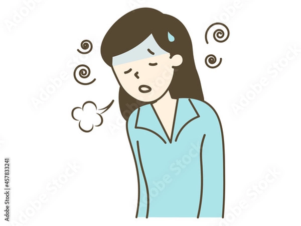 Fototapeta 疲労感・倦怠感・全身のだるさ・多汗_自律神経の乱れで起こる症状