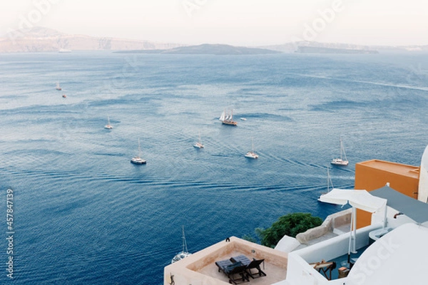 Fototapeta Beautiful Oia town on Santorini island, Greece
