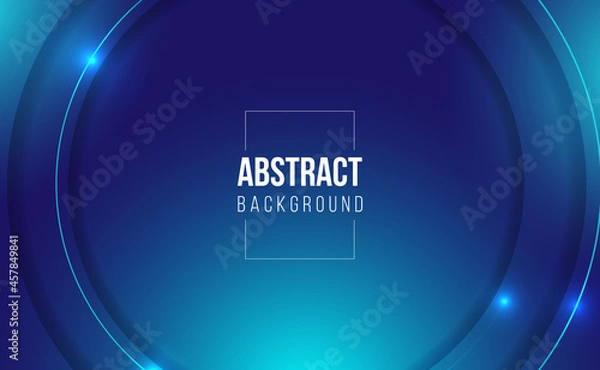 Obraz Modern blue abstract background banner