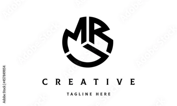 Obraz MRU creative circle three letter logo