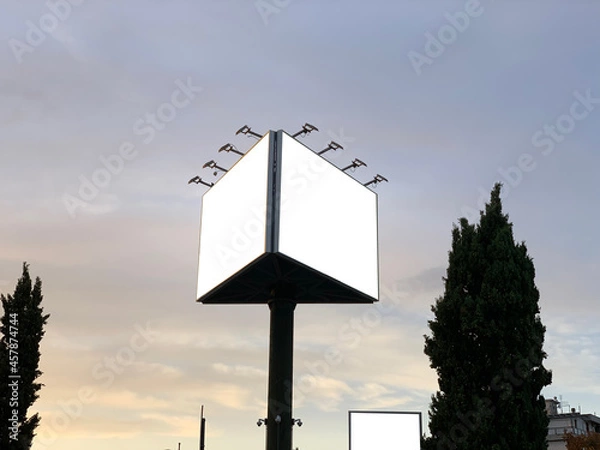 Obraz High billboard white space mockup