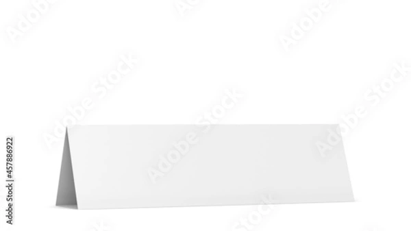 Obraz Blank table tent card mockup