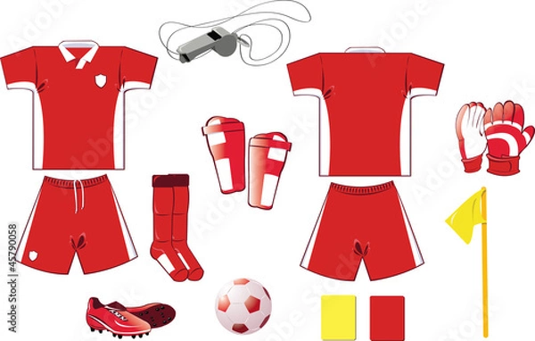 Obraz Complete Soccer set